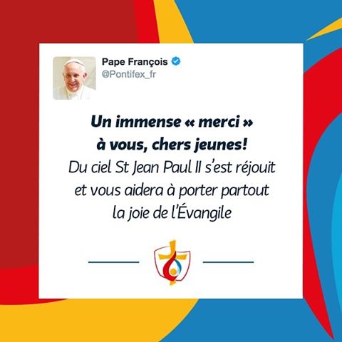 Tweet final Pape François