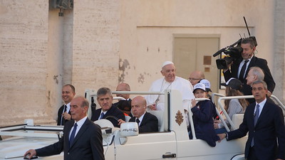 Le Pape François pendant le pelerinage de Rome