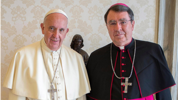 Le Pape François et Mgr Christophe Pierre