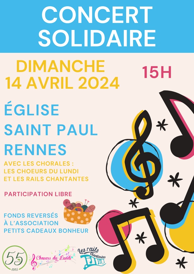 Concert solidaire au profit de l'association "Les petits cadeaux bonheur" - rennes.catholique.fr